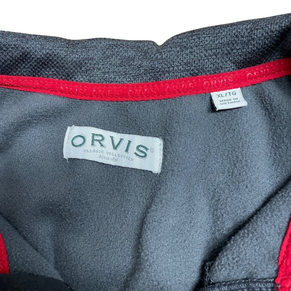 ORVIS ZIP UP SWEATER FLEECE LINED MENS XL HEATHER GRAY CASUAL COMFORT OUTDOORS - Picture 4 of 8